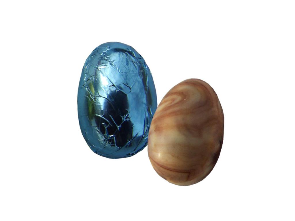 Lagusta's Luscious vegan milk chocolate marble Easter eggs.